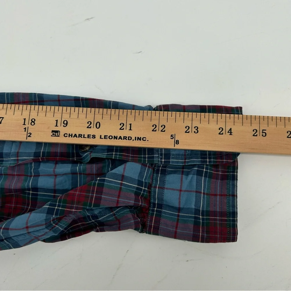 Ralph Lauren‎ Plaid Shirt Mens 1XB Blue Pony Button Down Big Classic Preppy